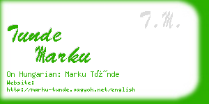 tunde marku business card